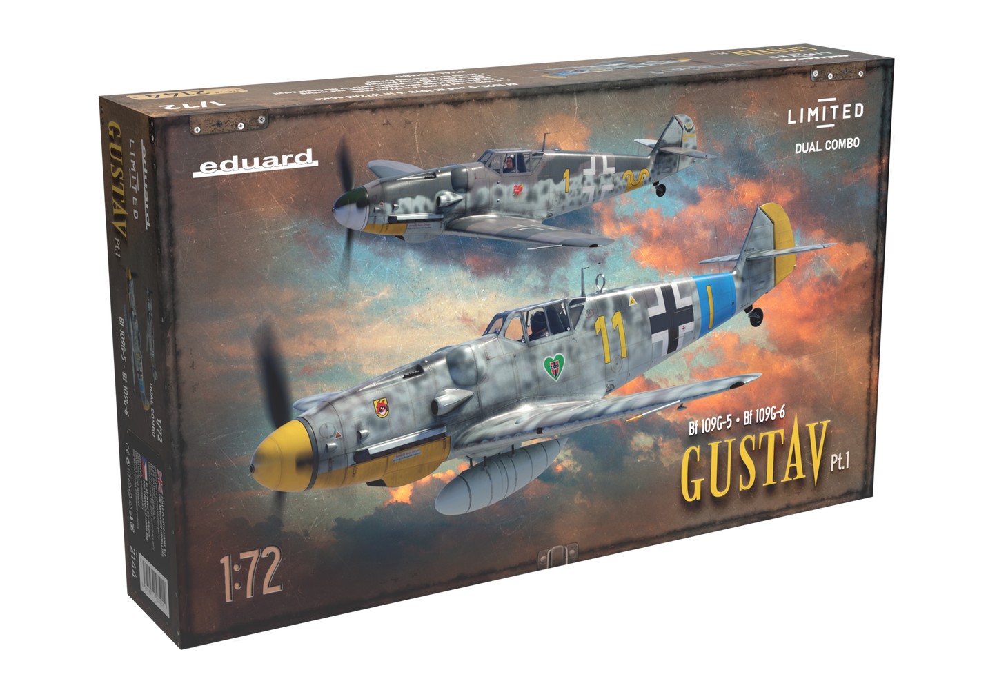 Eduard 1/72 Gustav pt.1 Bf 109 G-5 & G-6 Dual Combo Limited Edition (2144)