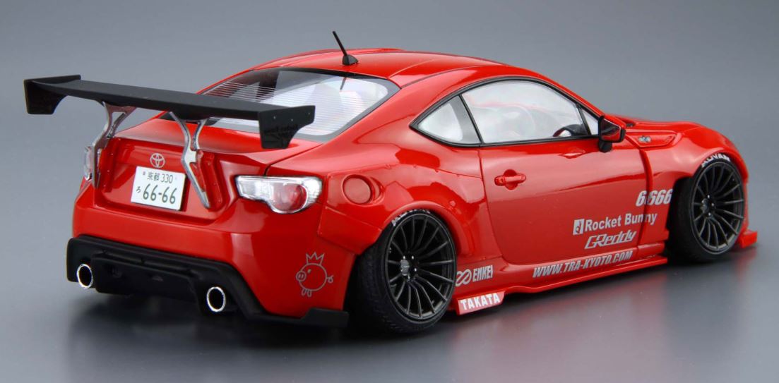 Aoshima 1/24 ZN6 Toyota 86 '12 Greddy & Rocket Bunny Enkei Version (6186)