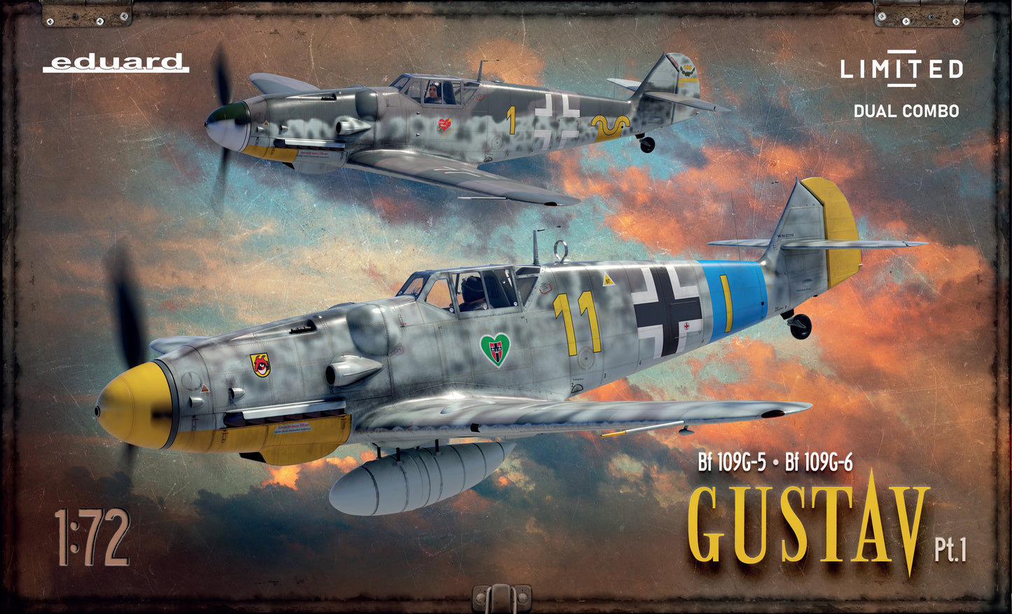 Eduard 1/72 Gustav pt.1 Bf 109 G-5 & G-6 Dual Combo Limited Edition (2144)