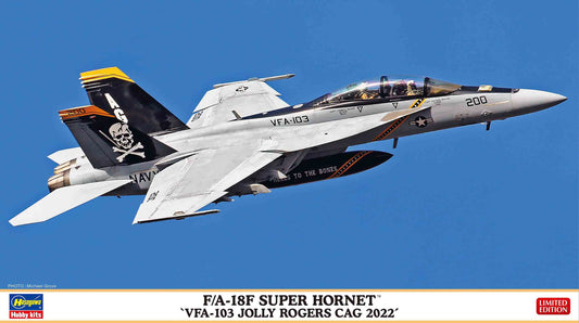 Hasegawa 1/72 F/A-18F Super Hornet "VFA-103 Jolly Rogers CAG 2022" (02458)