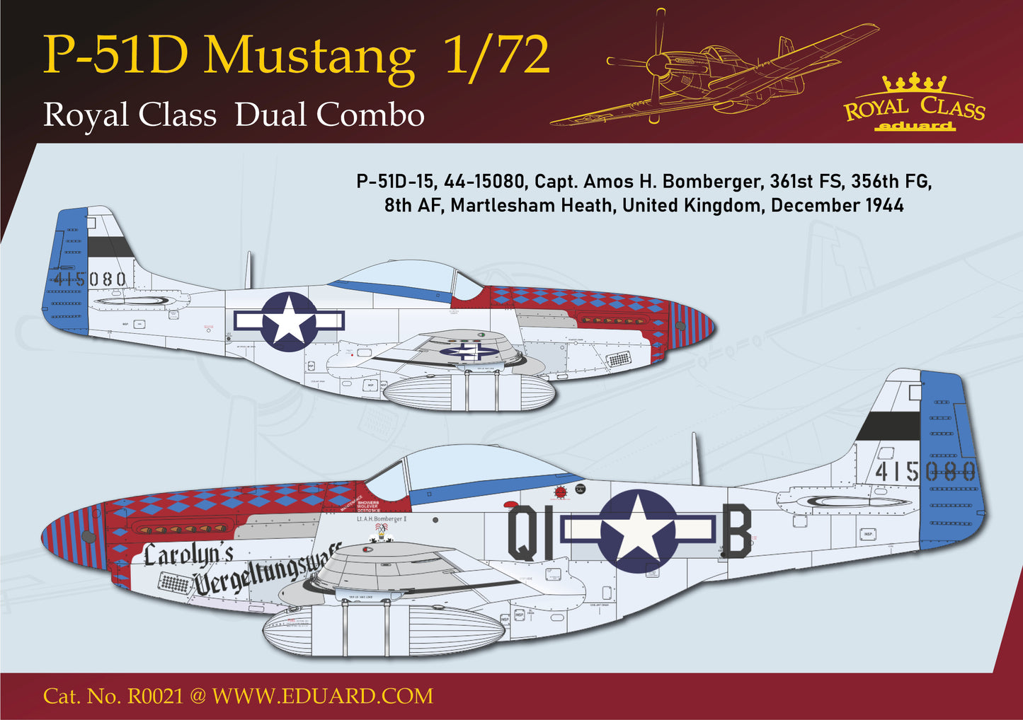 Eduard 1/72 P-51D Mustang Dual Combo Royal Class Edition (R0021)