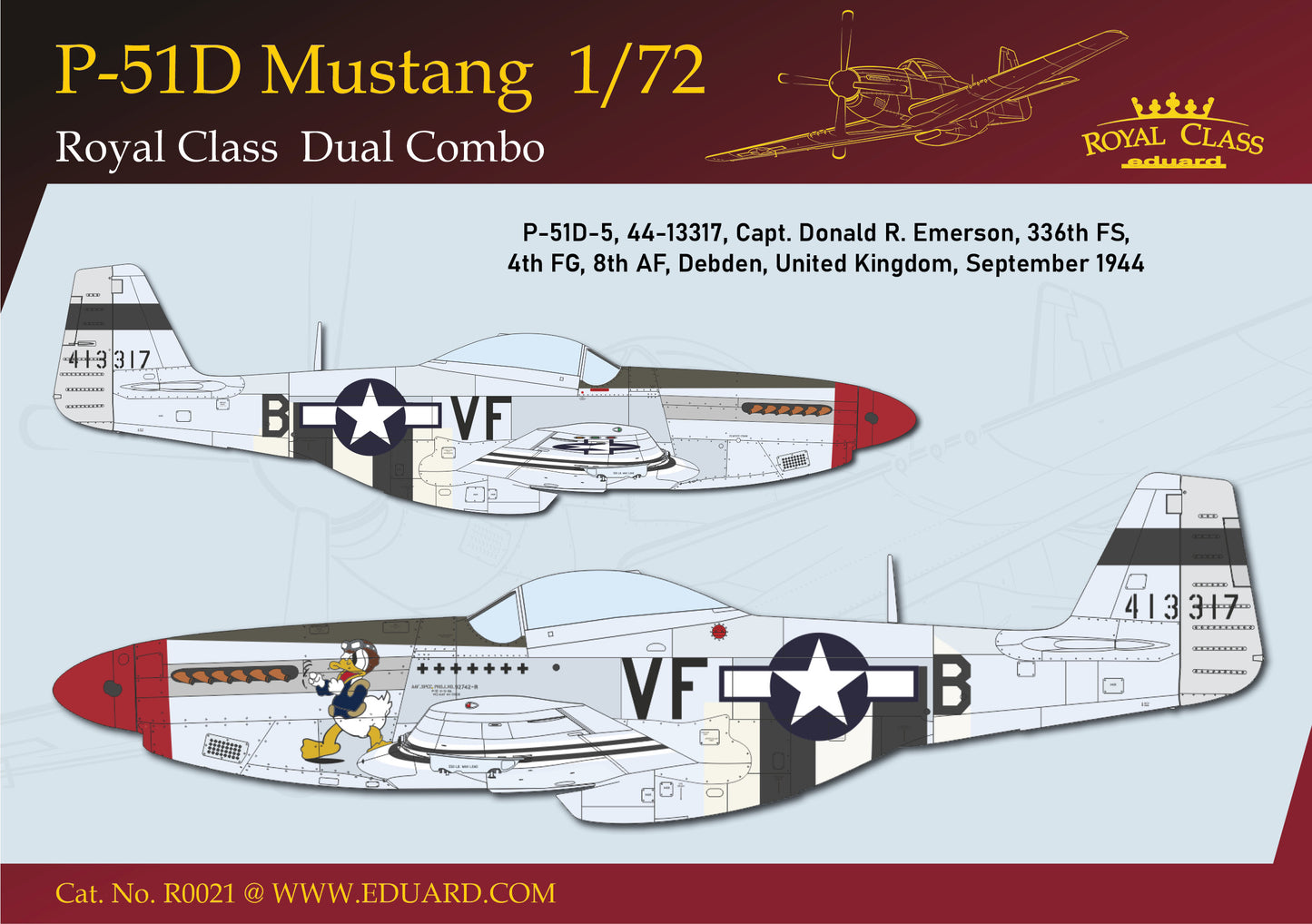 Eduard 1/72 P-51D Mustang Dual Combo Royal Class Edition (R0021)