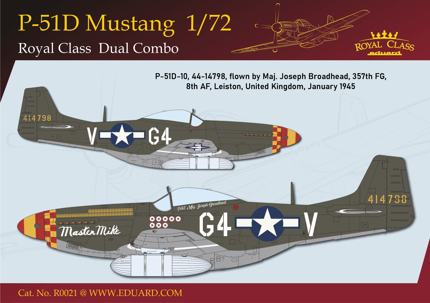 Eduard 1/72 P-51D Mustang Dual Combo Royal Class Edition (R0021)