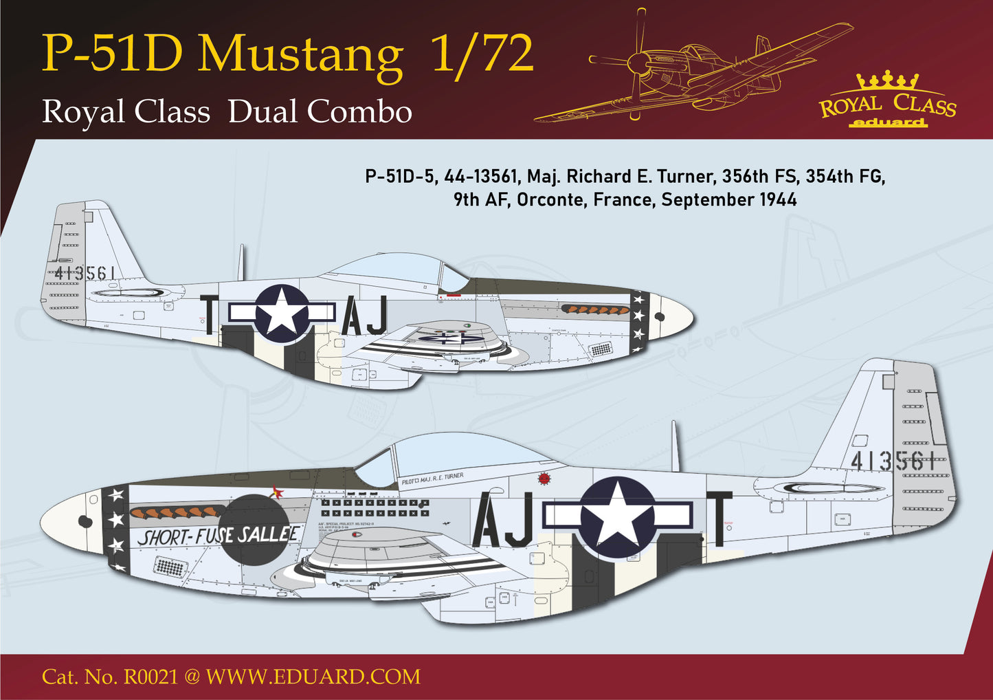 Eduard 1/72 P-51D Mustang Dual Combo Royal Class Edition (R0021)