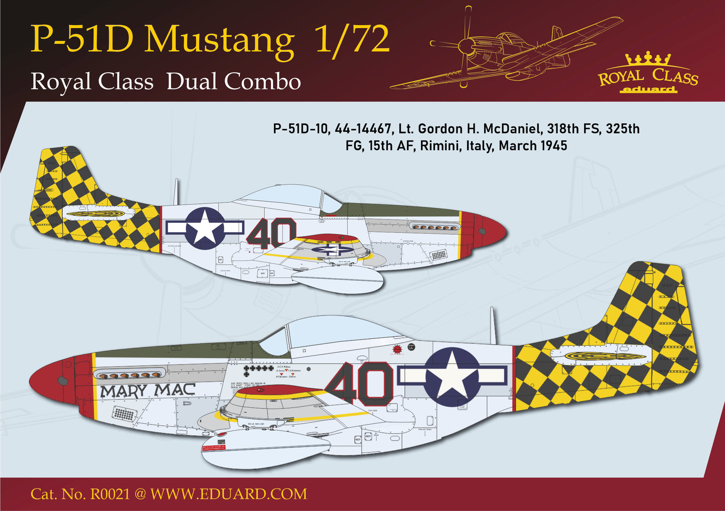 Eduard 1/72 P-51D Mustang Dual Combo Royal Class Edition (R0021)