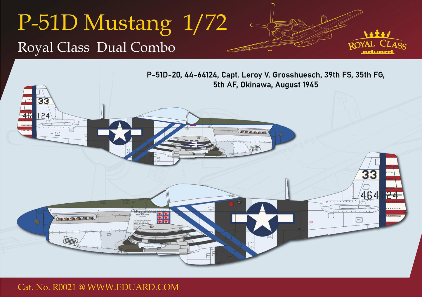 Eduard 1/72 P-51D Mustang Dual Combo Royal Class Edition (R0021)