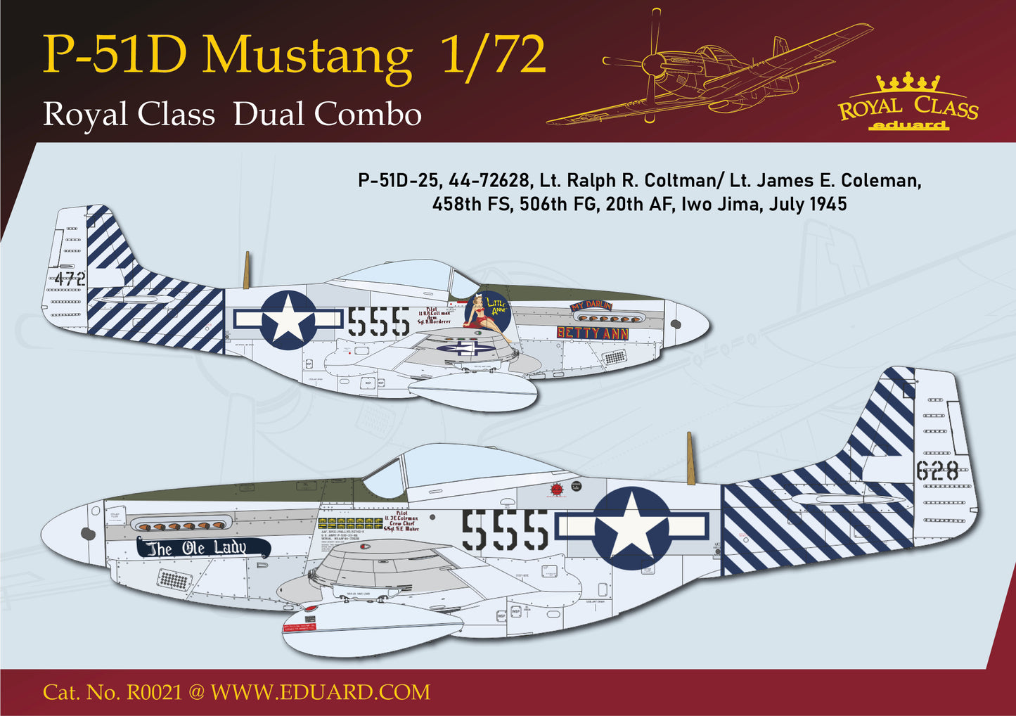 Eduard 1/72 P-51D Mustang Dual Combo Royal Class Edition (R0021)