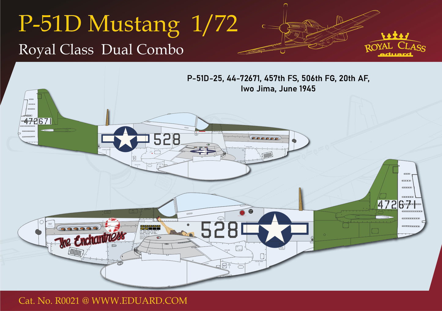 Eduard 1/72 P-51D Mustang Dual Combo Royal Class Edition (R0021)