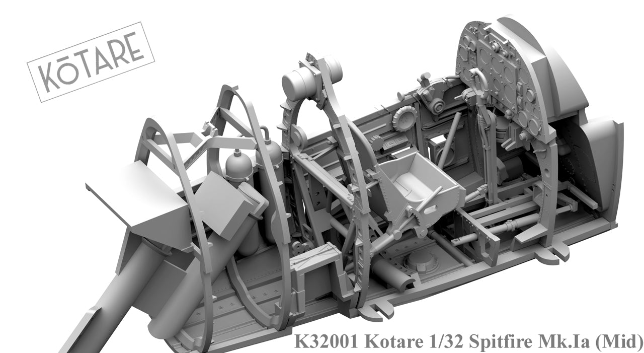 Kotare 1/32 Spitfire Mk.Ia (Mid), Aircraft Model Kit (K32001)