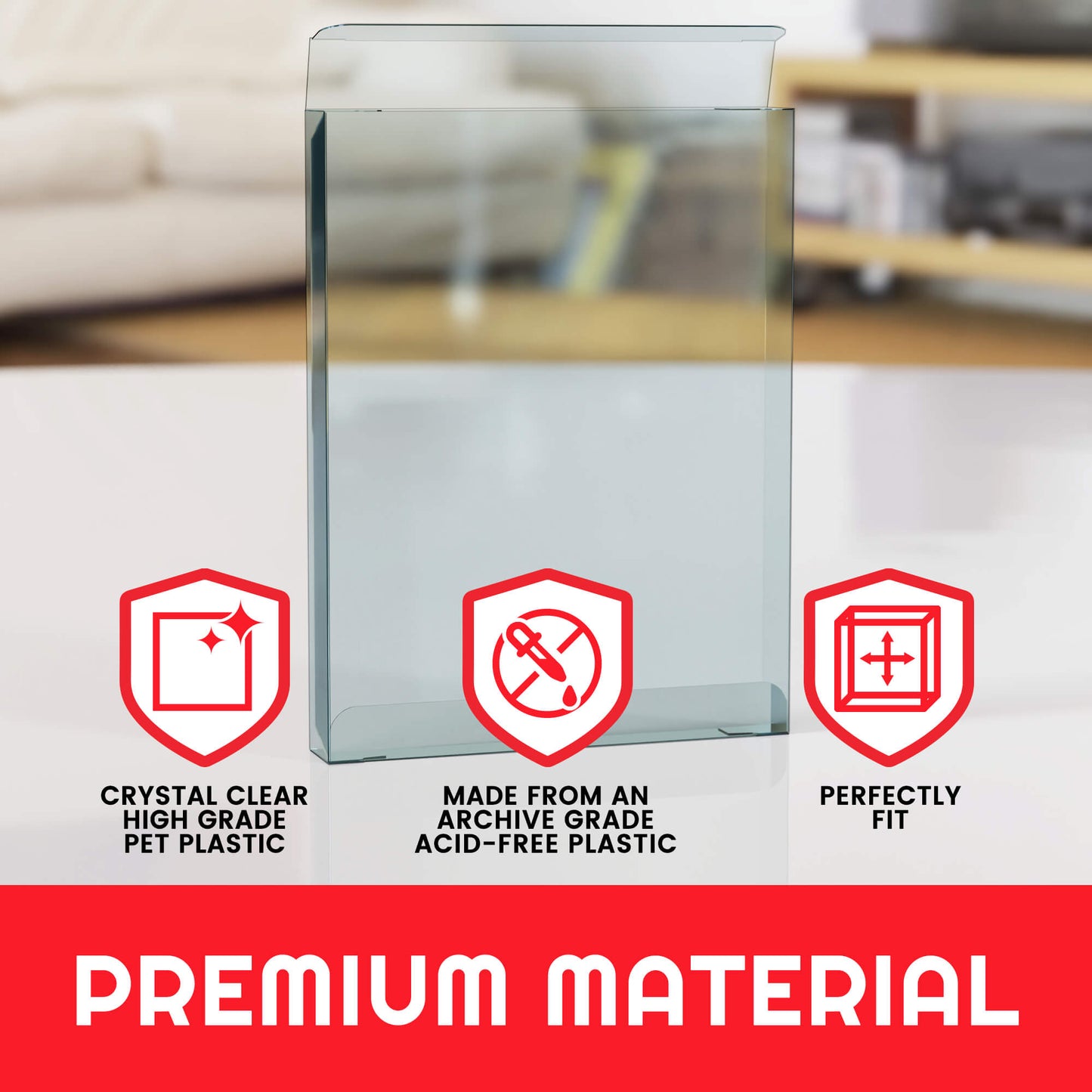 EVORETRO Display Case Protector for PS3/PS4 Steel Book Box PET Protector