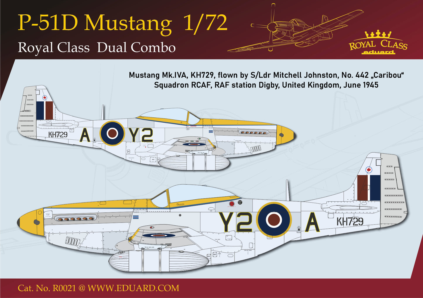 Eduard 1/72 P-51D Mustang Dual Combo Royal Class Edition (R0021)
