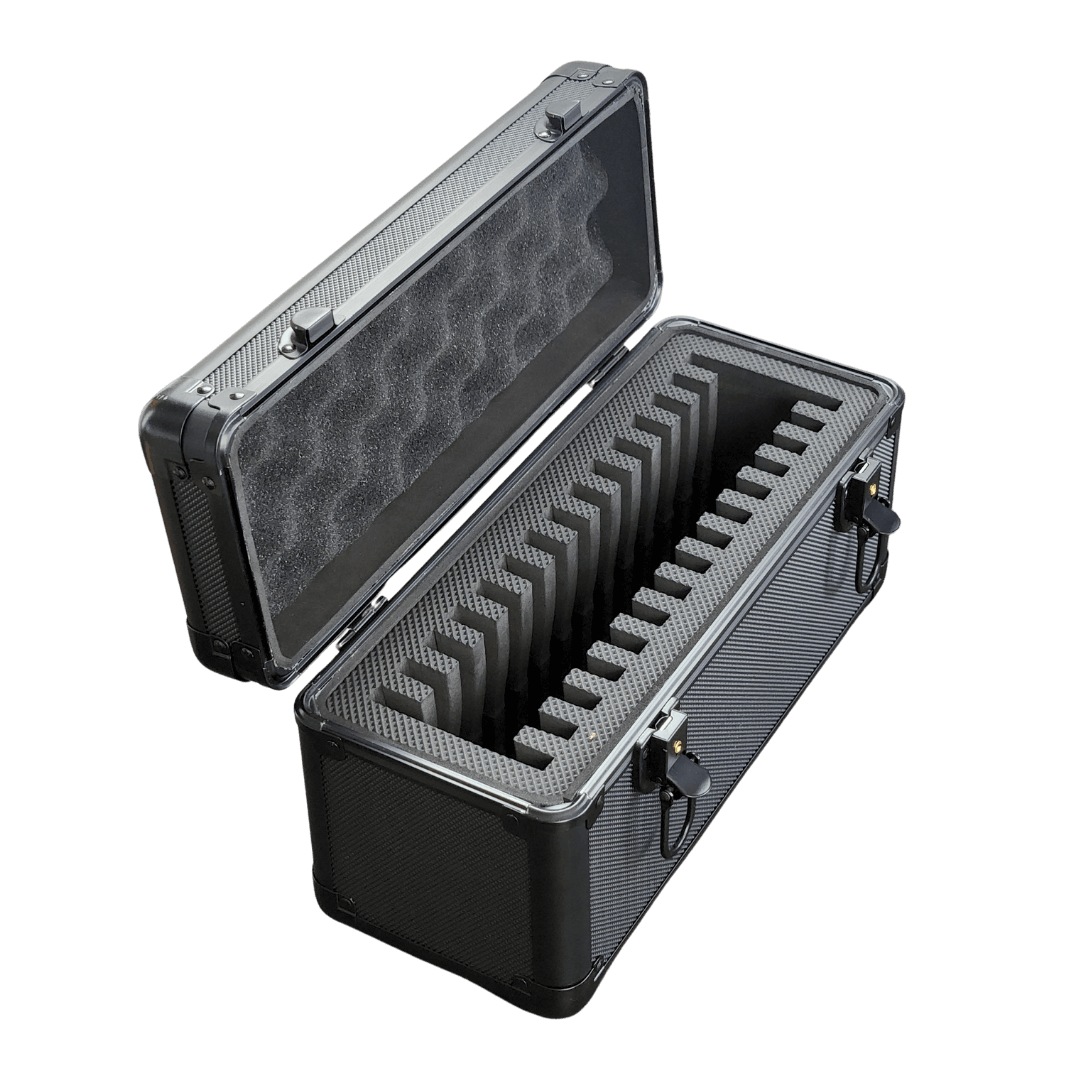 EVORETRO Aluminum Graded Card Storage Case 15-Slot | Black