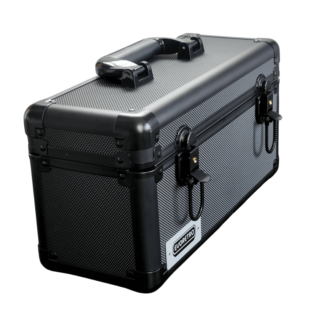 EVORETRO Aluminum Graded Card Storage Case 15-Slot | Black