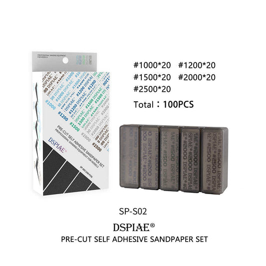 DSPIAE #1000-#2500 Adhesive Sandpaper Set 100pcs (SP-S02)