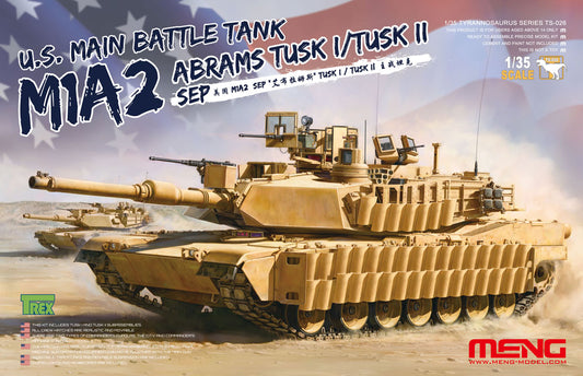 Meng 1/35 U.S. Main Battle Tank M1A2 SEP Abrams TUSK I/TUSK II (TS-026)