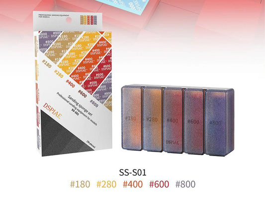 DSPIAE #180-#800 Sanding Sponge 30Pcs (SS-S01)