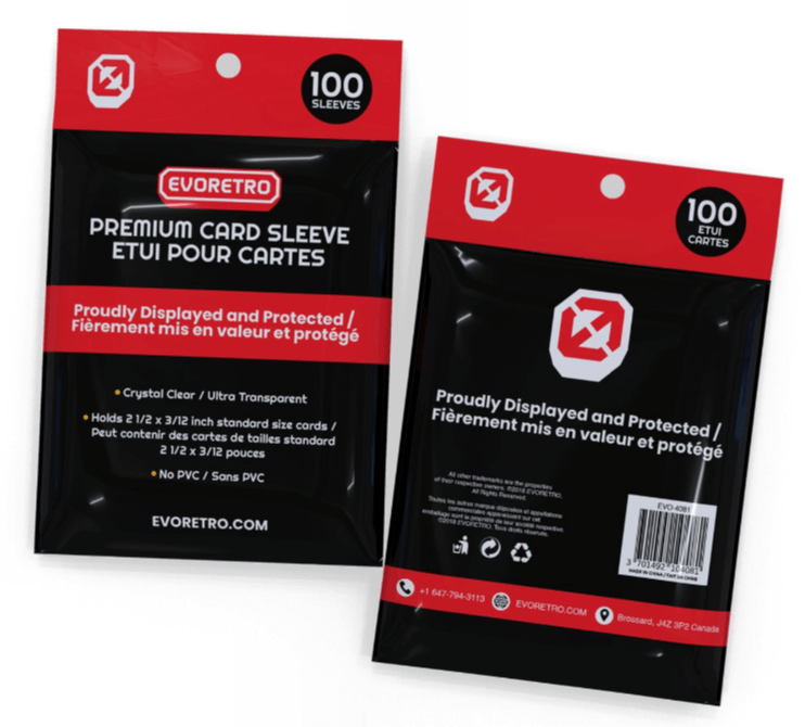 EVORETRO Card Sleeves for Pokemon or Sport Card Penny Sleeves