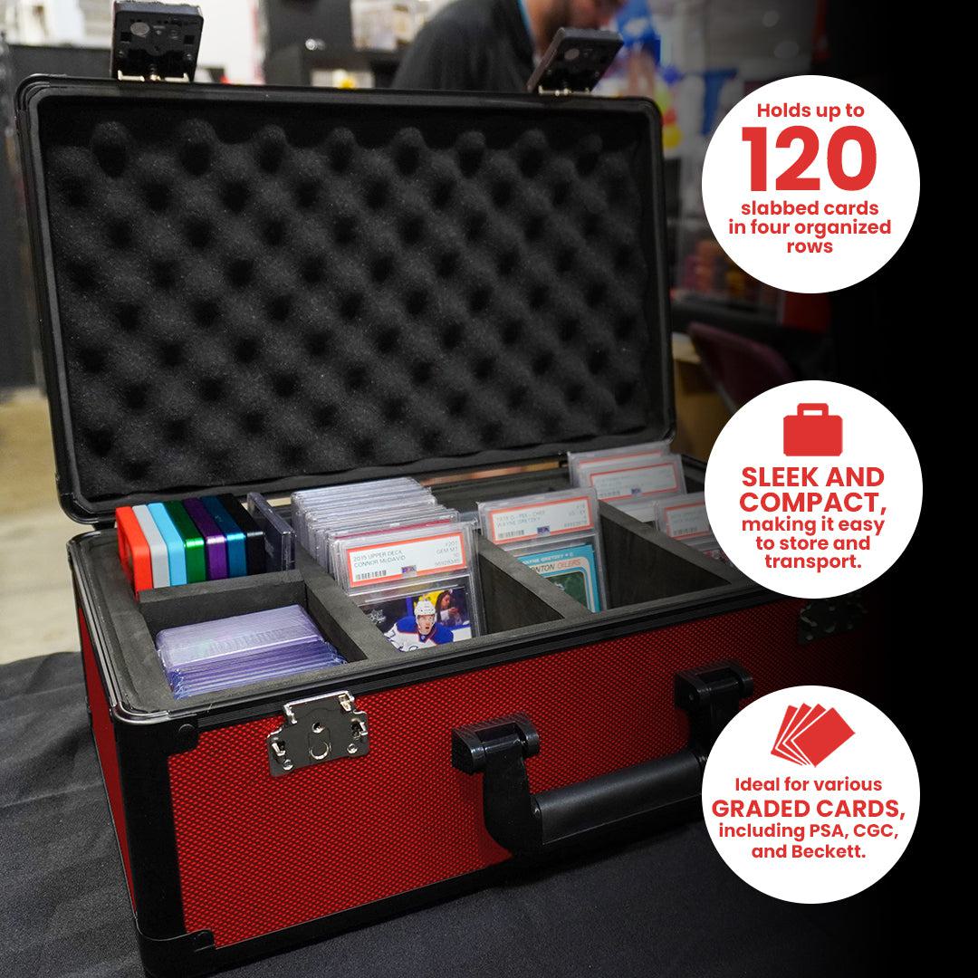 EVORETRO Aluminum Graded Card Storage Box, TSA Lock