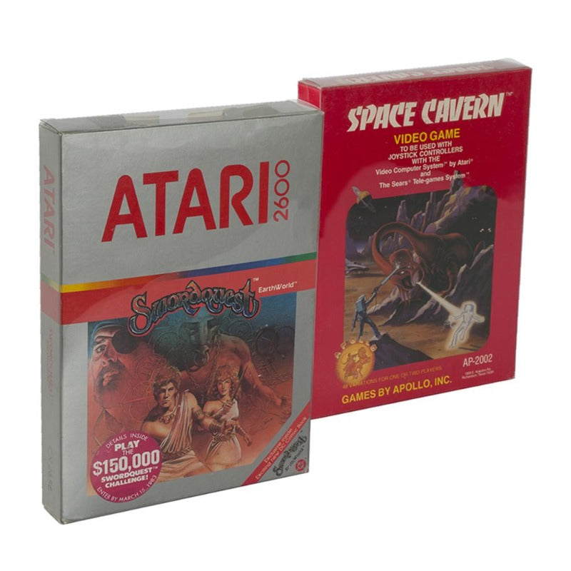 Atari 2600/5200/7800 (Game box) EVORETRO PET Protectors - Pack of 25