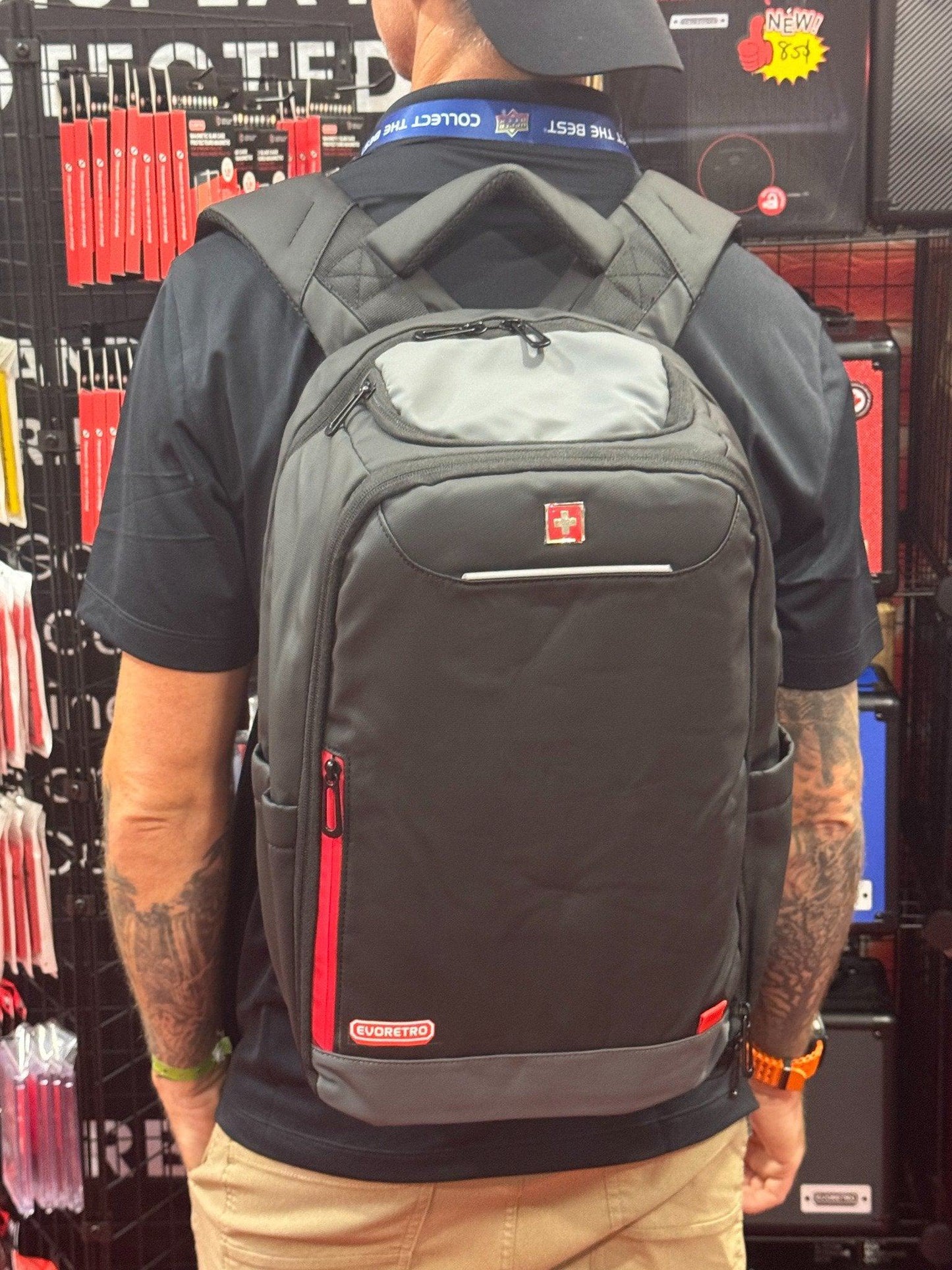 EVORETRO Backpack & Grading Case Bundle – Secure Travel Storage for Graded Cards & Collectibles