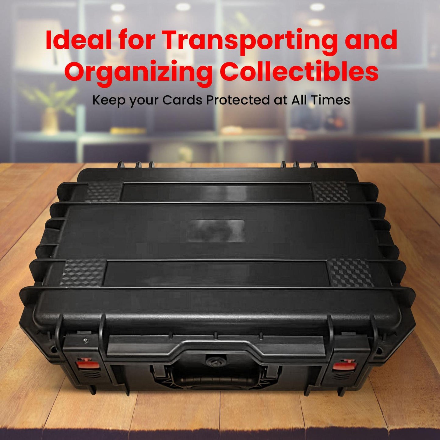 EVORETRO Travel Roller Case for Graded Cards – 4-Row Heavy-Duty Build